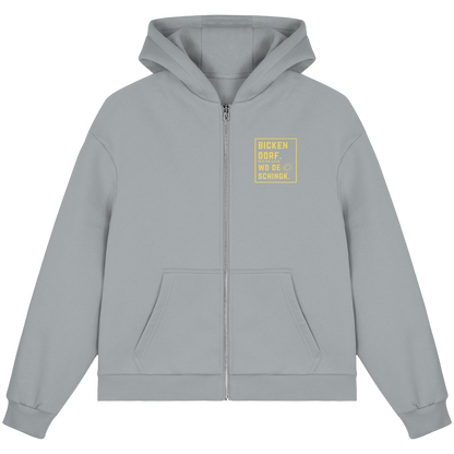 Wo de Sonn schingk - Bickendorf Druck - Fluffy Boxcut Zipper
