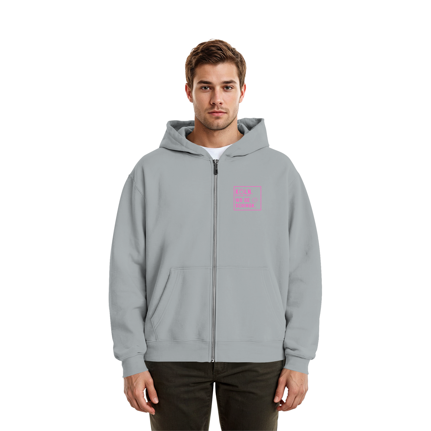 Wo de Sonn schingk - Köln Druck  - Fluffy Boxcut Zipper