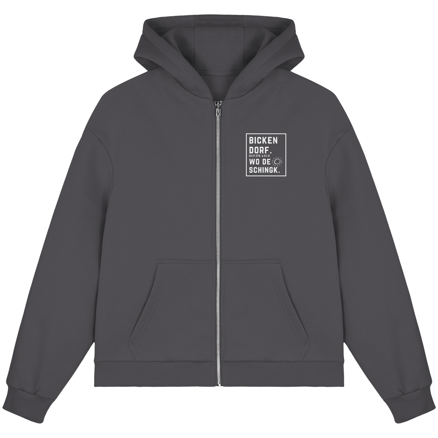 Wo de Sonn schingk - Bickendorf Druck - Fluffy Boxcut Zipper