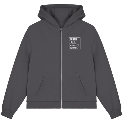 Wo de Sonn schingk - Ehrenfeld Druck - Fluffy Boxcut Zipper