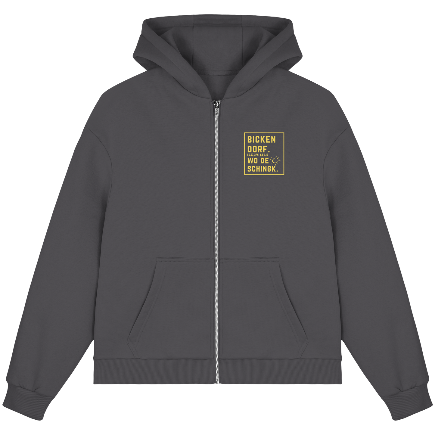 Wo de Sonn schingk - Bickendorf Druck - Fluffy Boxcut Zipper