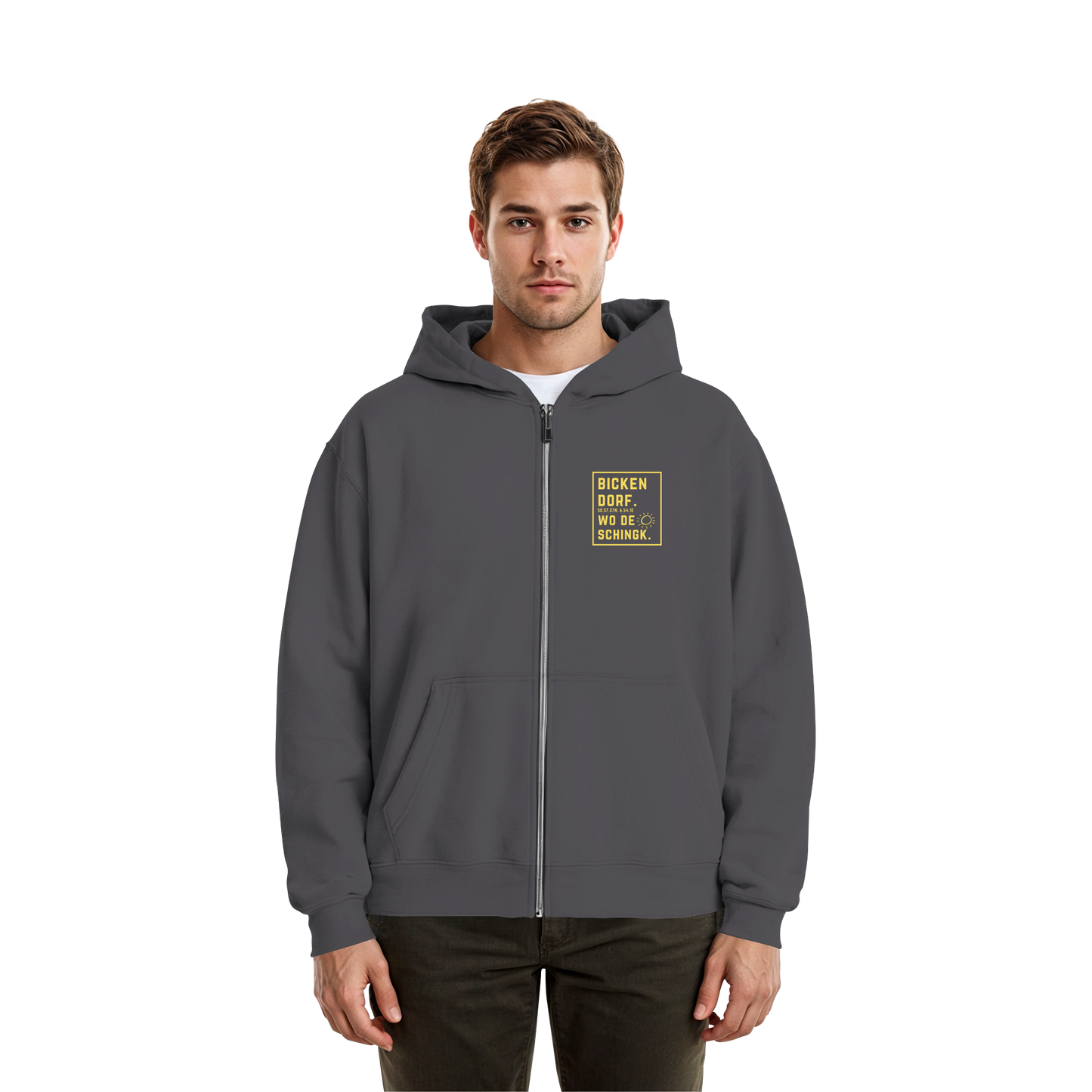 Wo de Sonn schingk - Bickendorf Druck - Fluffy Boxcut Zipper
