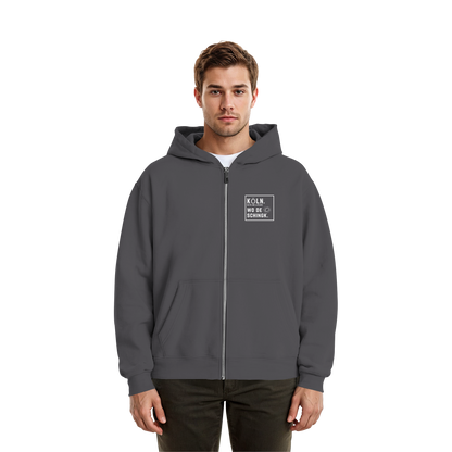 Wo de Sonn schingk - Köln Druck - Fluffy Boxcut Zipper