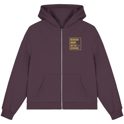 Wo de Sonn schingk - Bickendorf Druck - Fluffy Boxcut Zipper