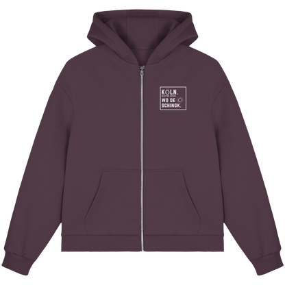Wo de Sonn schingk - Köln Druck - Fluffy Boxcut Zipper