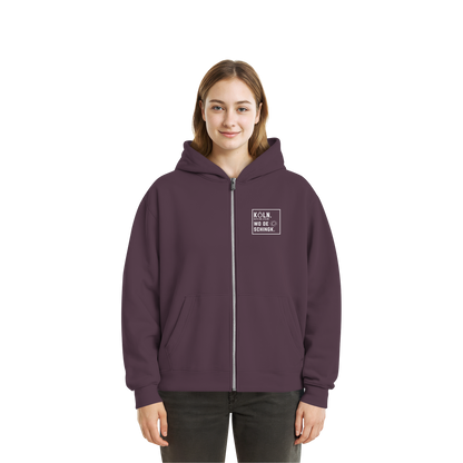 Wo de Sonn schingk - Köln Druck - Fluffy Boxcut Zipper
