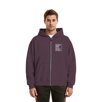 Wo de Sonn schingk - Bickendorf Druck - Fluffy Boxcut Zipper