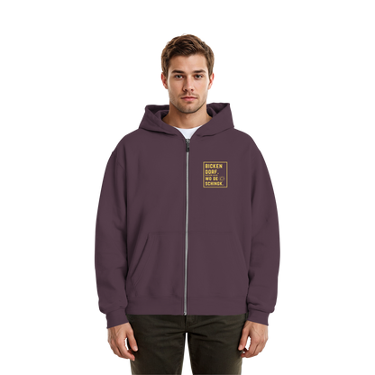 Wo de Sonn schingk - Bickendorf Druck - Fluffy Boxcut Zipper