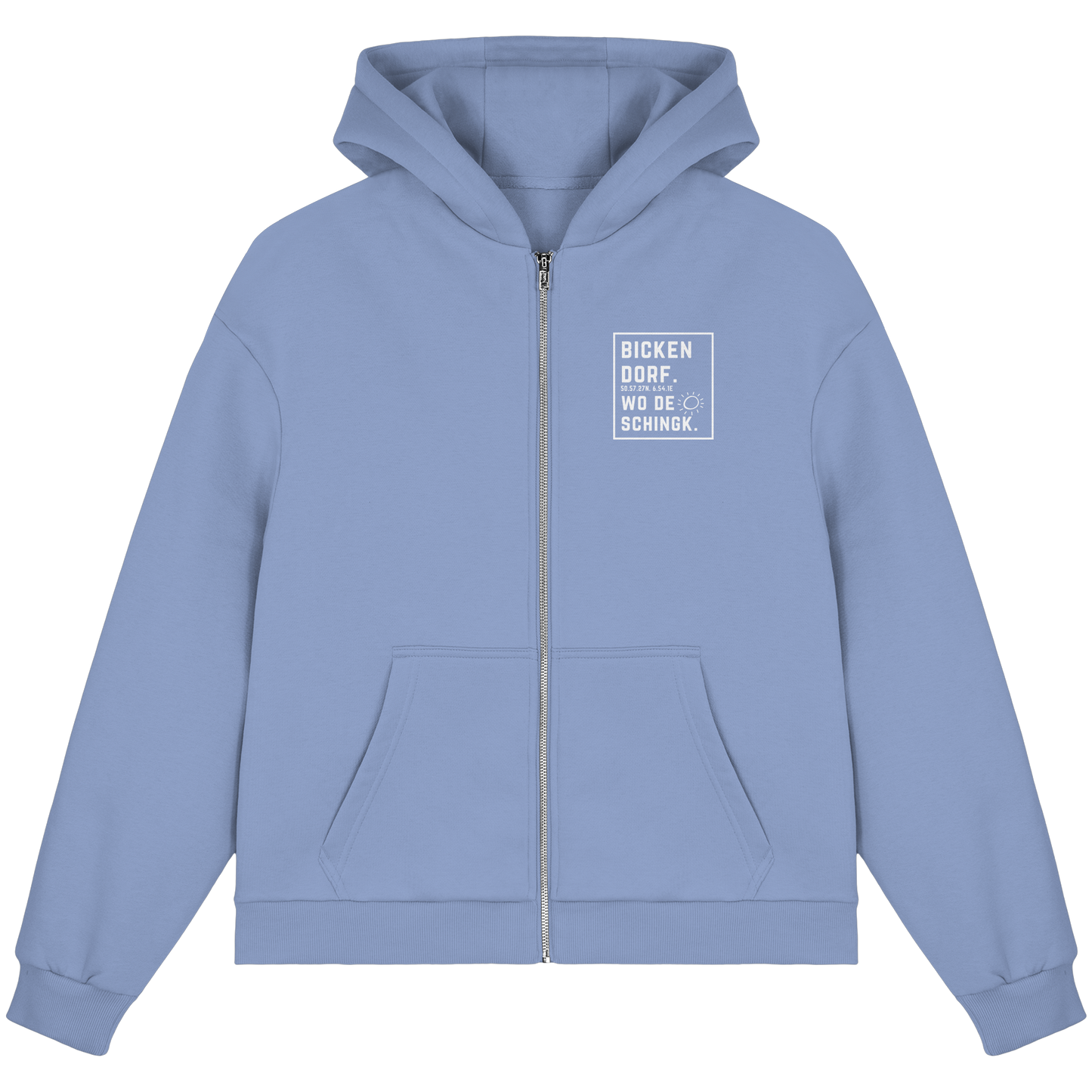 Wo de Sonn schingk - Bickendorf Druck - Fluffy Boxcut Zipper