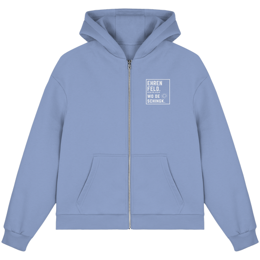 Wo de Sonn schingk - Ehrenfeld Druck - Fluffy Boxcut Zipper