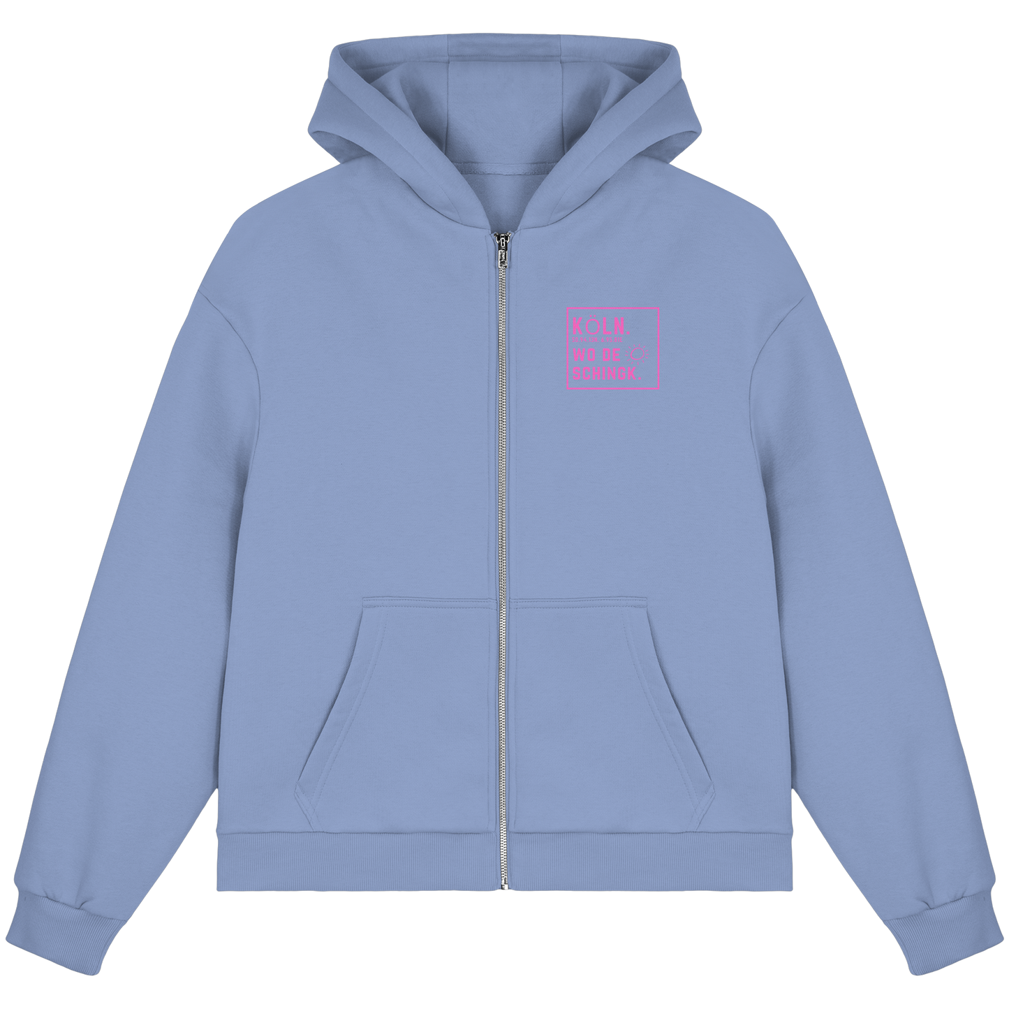 Wo de Sonn schingk - Köln Druck  - Fluffy Boxcut Zipper