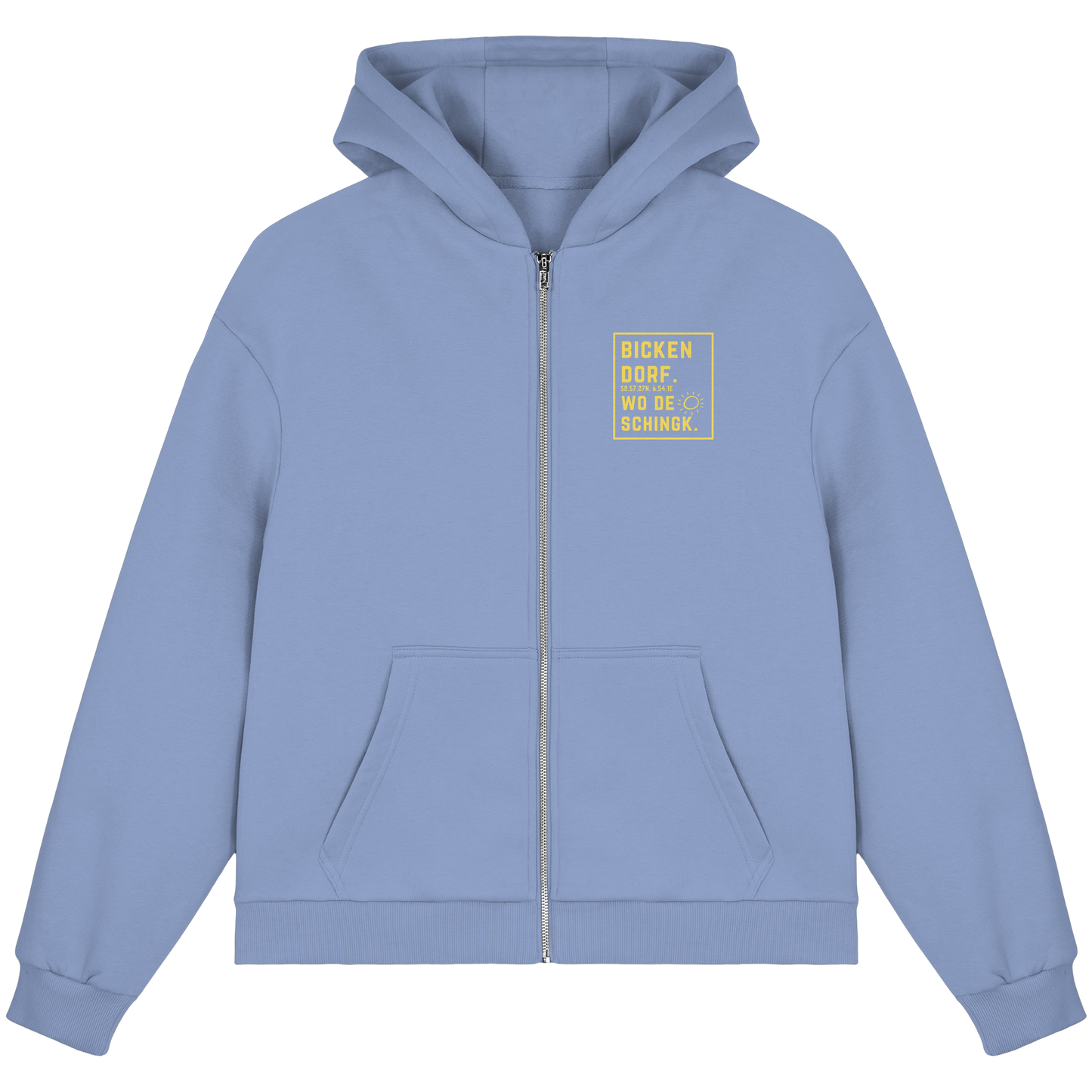 Wo de Sonn schingk - Bickendorf Druck - Fluffy Boxcut Zipper