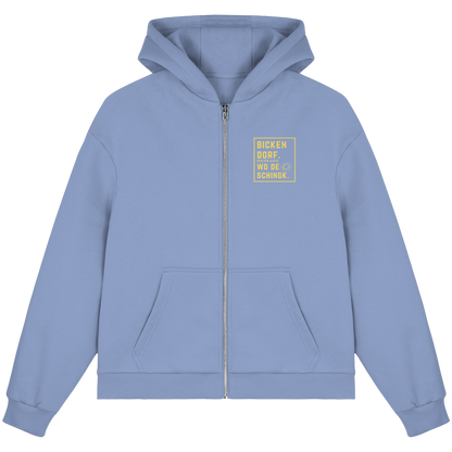 Wo de Sonn schingk - Bickendorf Druck - Fluffy Boxcut Zipper