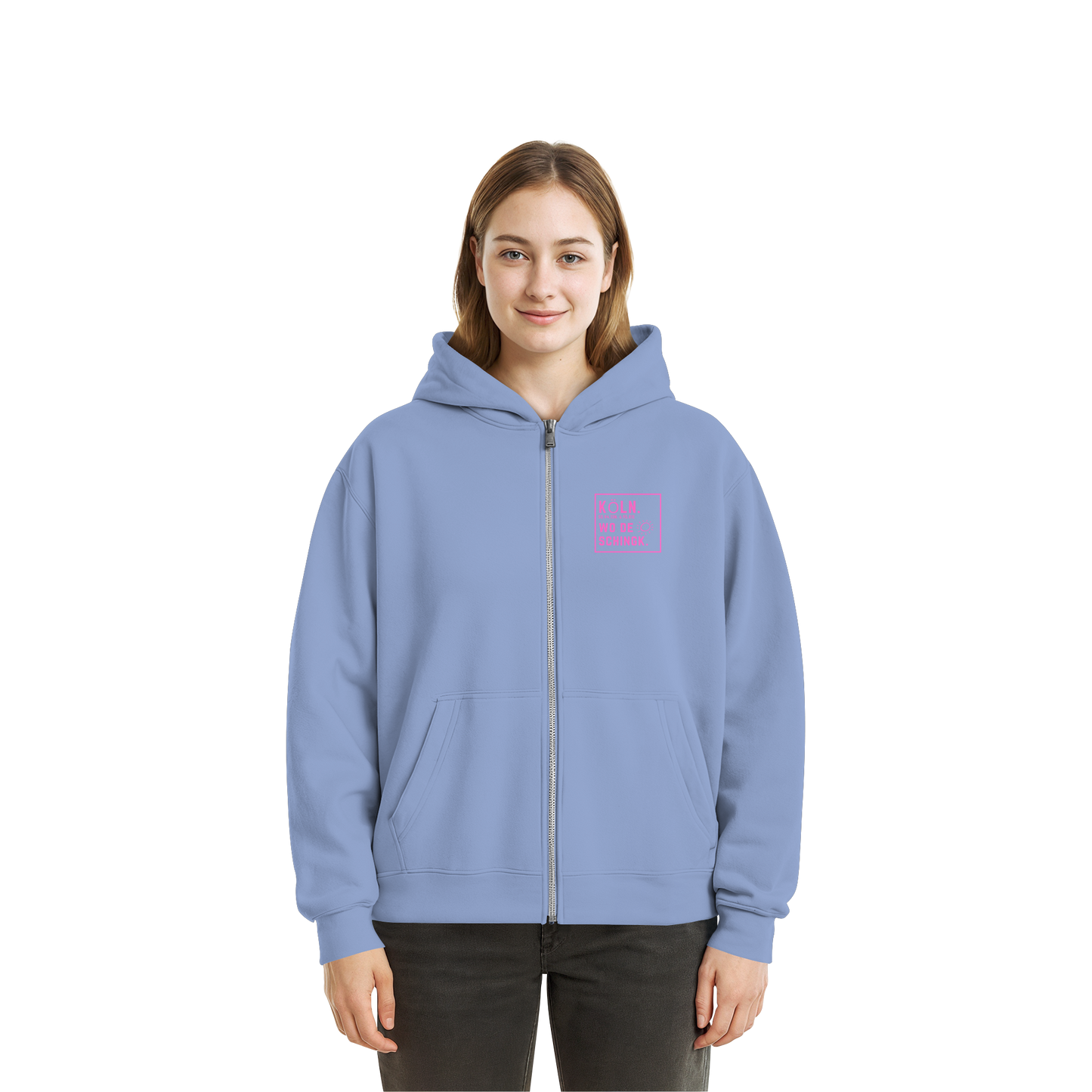 Wo de Sonn schingk - Köln Druck  - Fluffy Boxcut Zipper