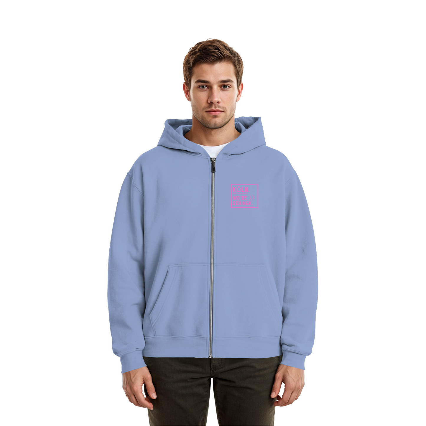 Wo de Sonn schingk - Köln Druck  - Fluffy Boxcut Zipper