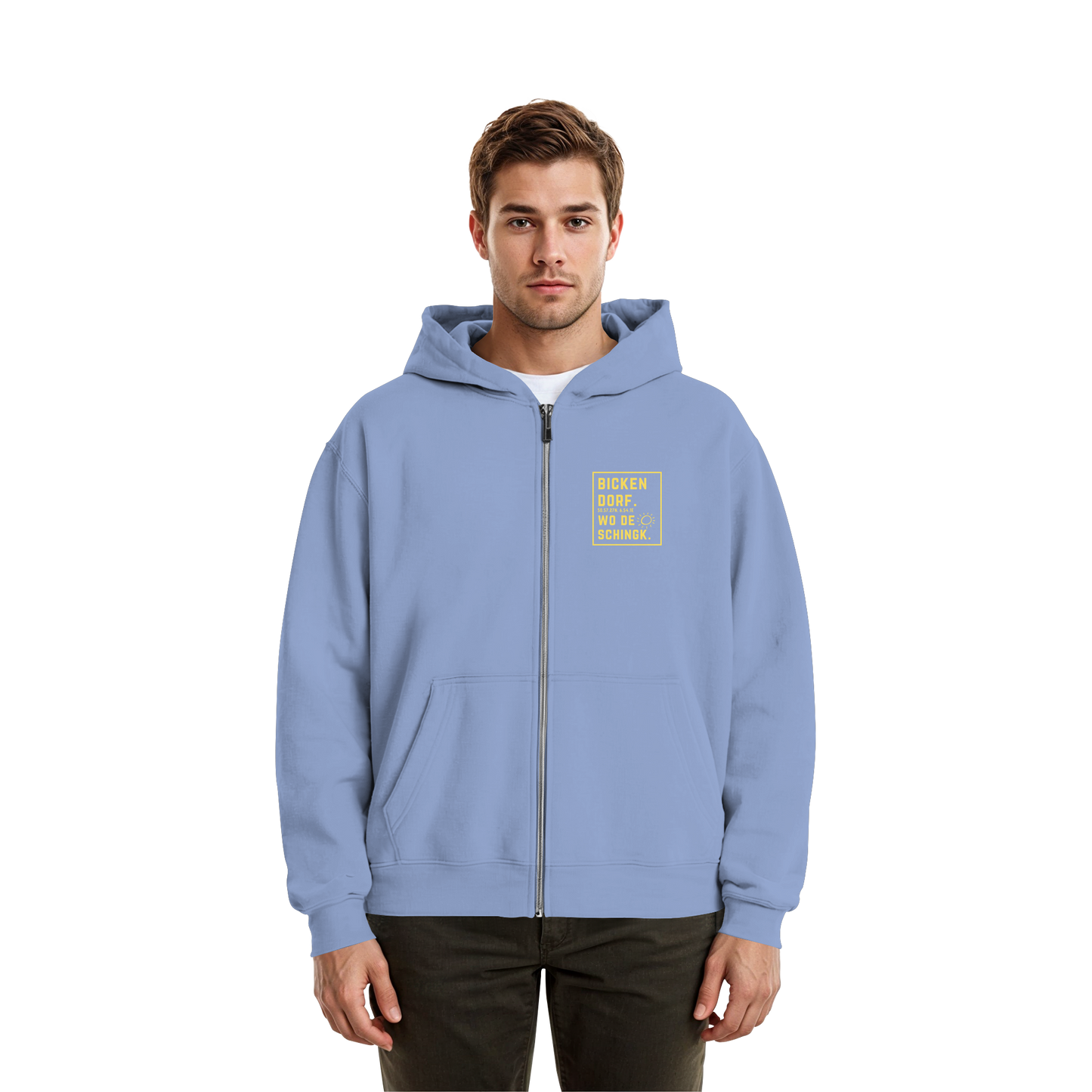 Wo de Sonn schingk - Bickendorf Druck - Fluffy Boxcut Zipper