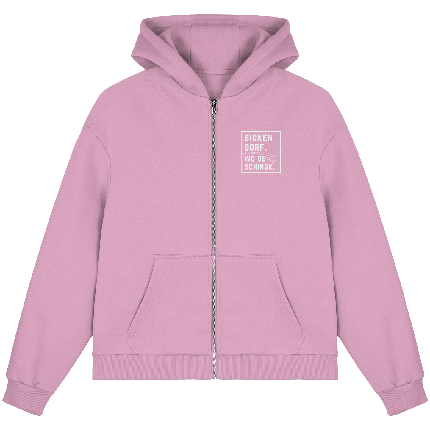 Wo de Sonn schingk - Bickendorf Druck - Fluffy Boxcut Zipper