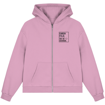 Wo de Sonn schingk - Ehrenfeld Druck  - Fluffy Boxcut Zipper