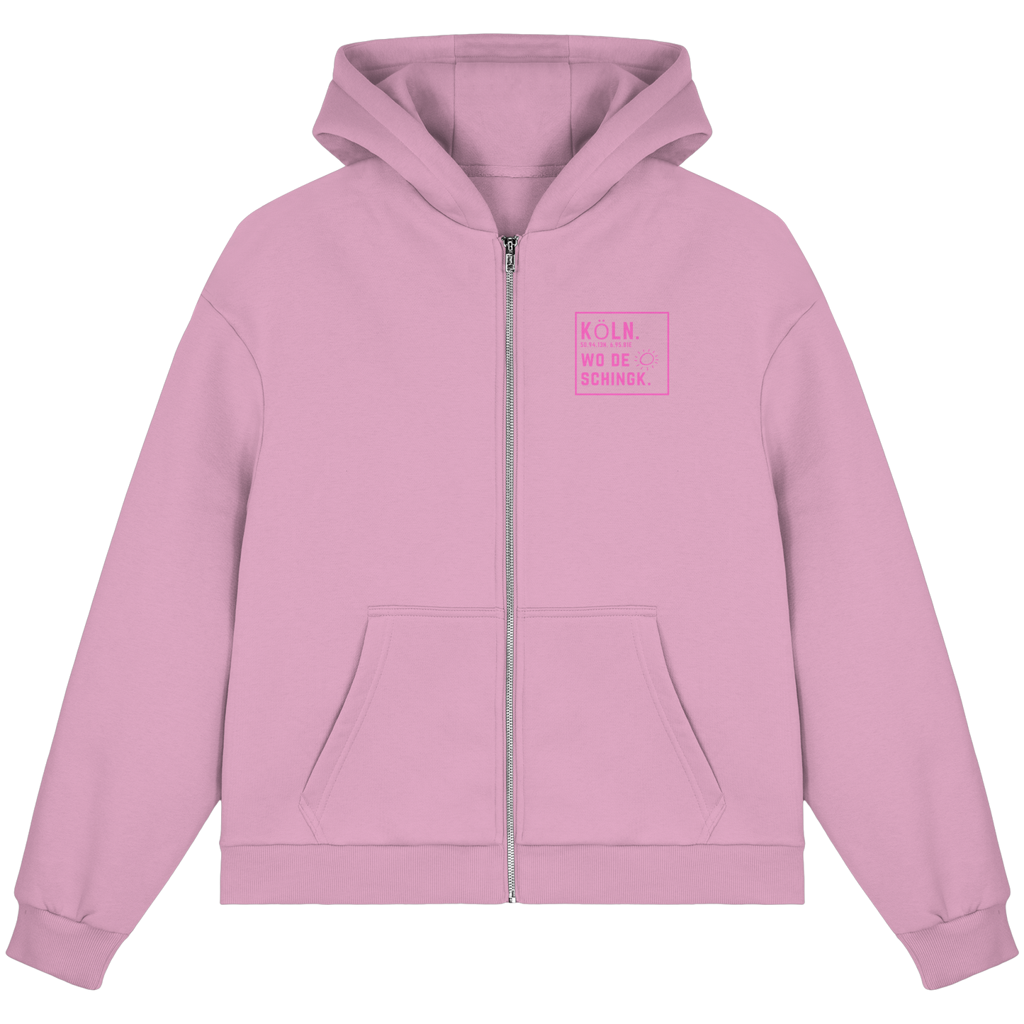 Wo de Sonn schingk - Köln Druck  - Fluffy Boxcut Zipper