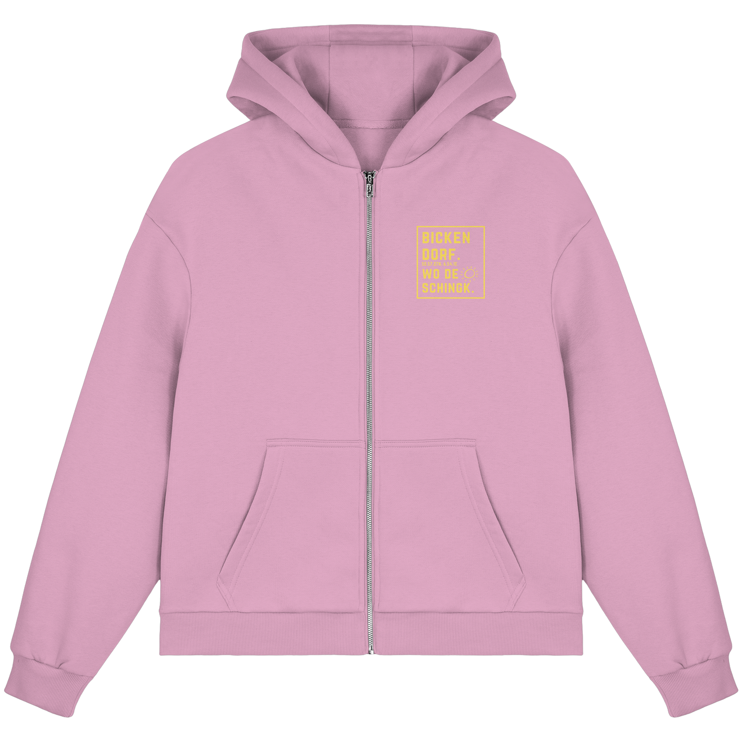 Wo de Sonn schingk - Bickendorf Druck - Fluffy Boxcut Zipper