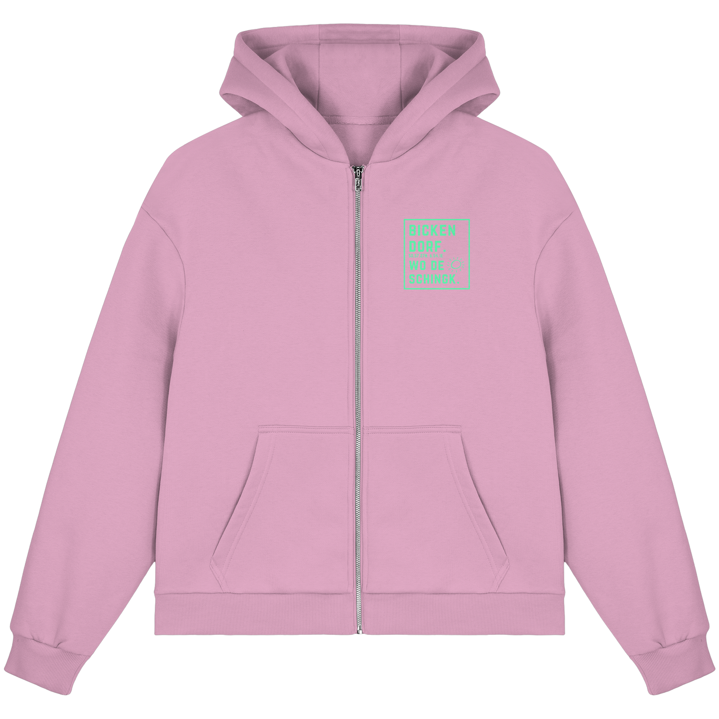 Wo de Sonn schingk - Bickendorf Druck - Fluffy Boxcut Zipper