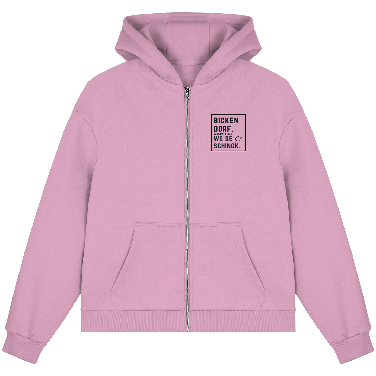 Wo de Sonn schingk - Bickendorf Druck  - Fluffy Boxcut Zipper