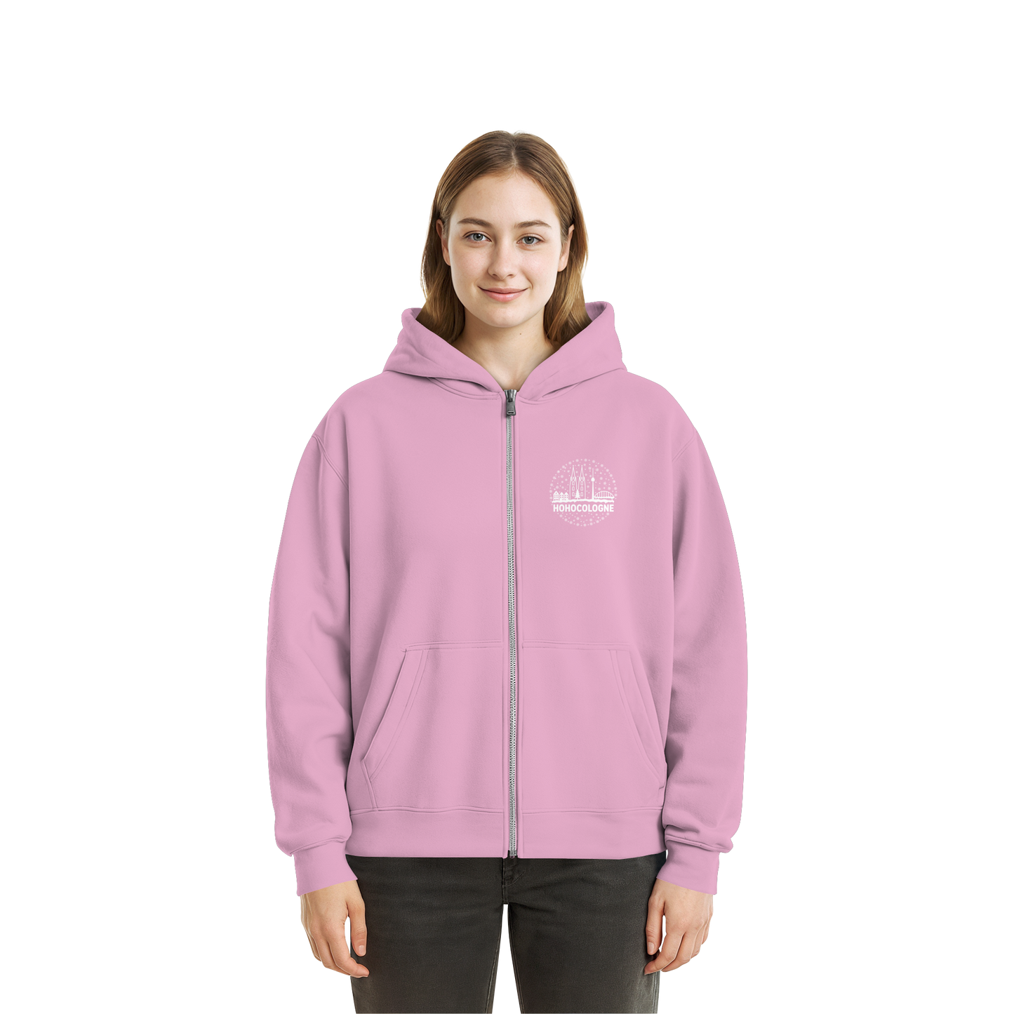 HOHOCologne Druck - Fluffy Boxcut Zipper