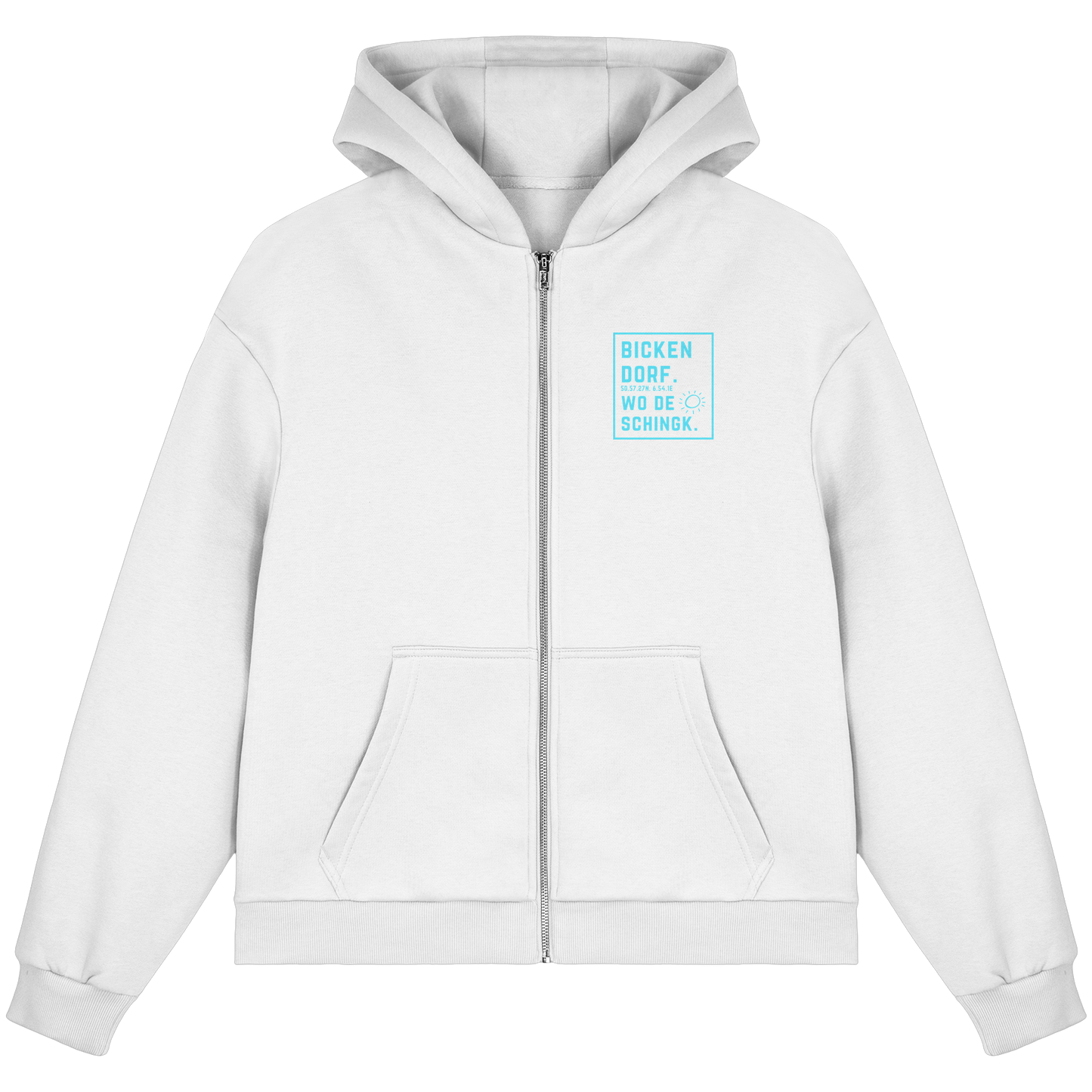Wo de Sonn schingk - Bickendorf Druck - Fluffy Boxcut Zipper