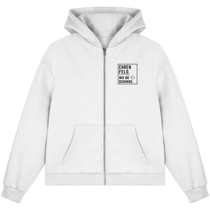 Wo de Sonn schingk - Ehrenfeld Druck  - Fluffy Boxcut Zipper
