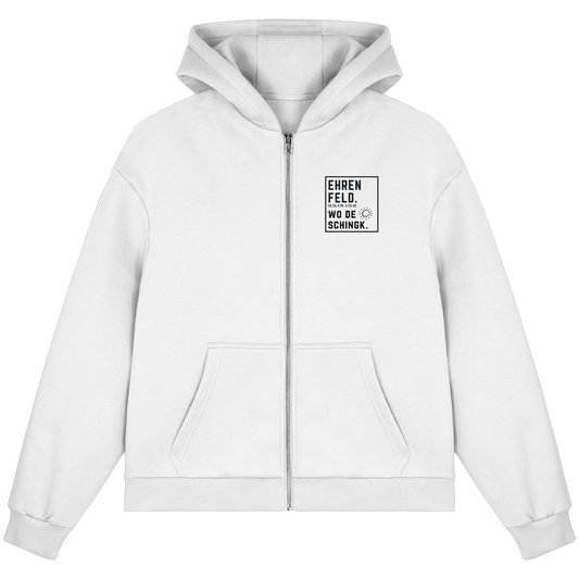 Wo de Sonn schingk - Ehrenfeld Druck  - Fluffy Boxcut Zipper
