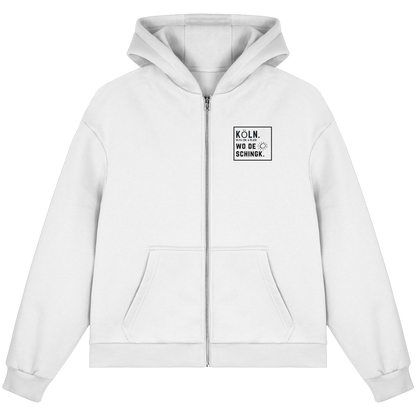Wo de Sonn schingk - Köln Druck   - Fluffy Boxcut Zipper