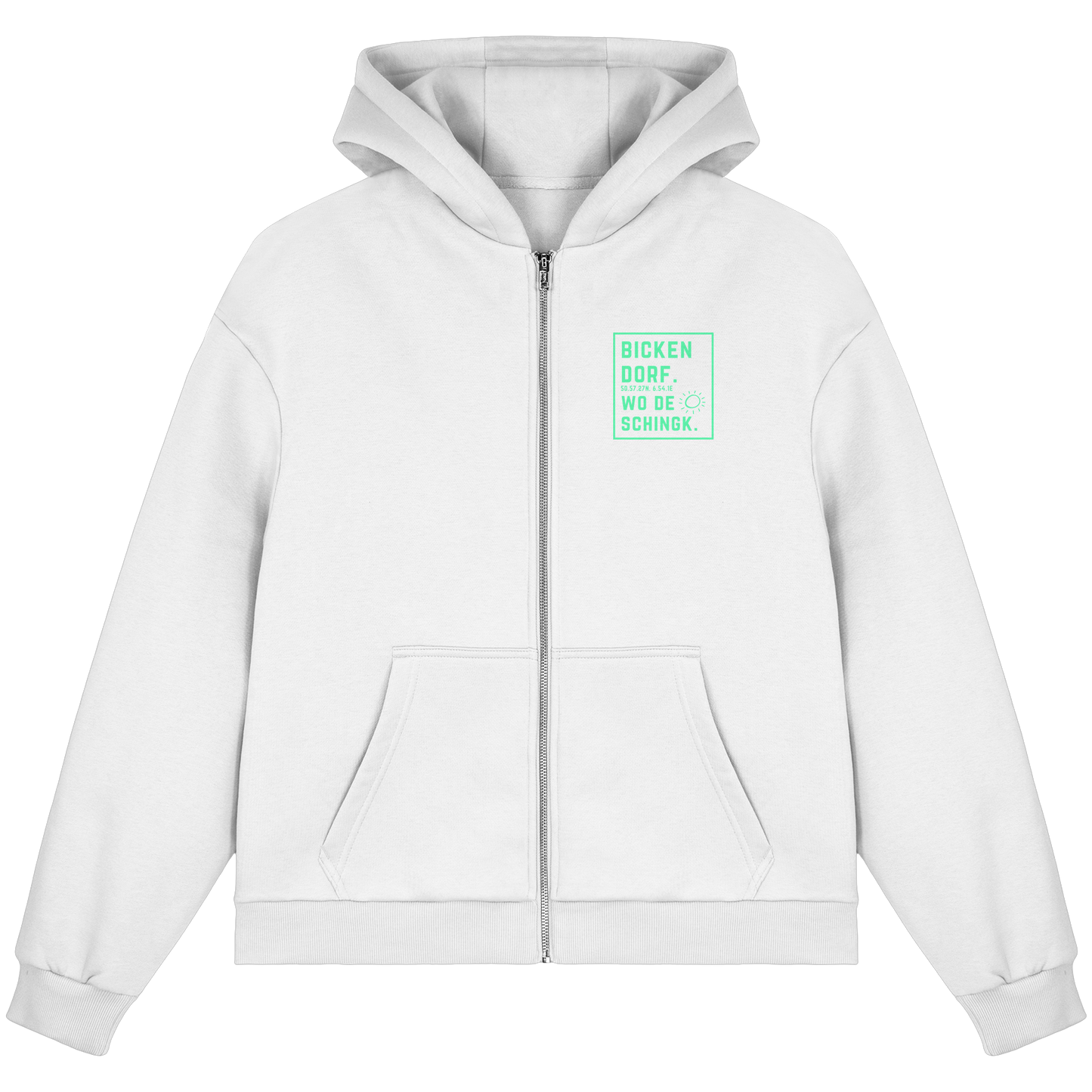Wo de Sonn schingk - Bickendorf Druck - Fluffy Boxcut Zipper