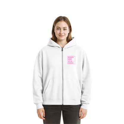 Wo de Sonn schingk - Bickendorf Druck  - Fluffy Boxcut Zipper
