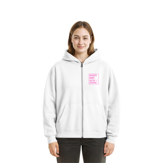 Wo de Sonn schingk - Bickendorf Druck  - Fluffy Boxcut Zipper