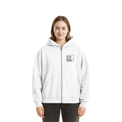 Wo de Sonn schingk - Köln Druck   - Fluffy Boxcut Zipper