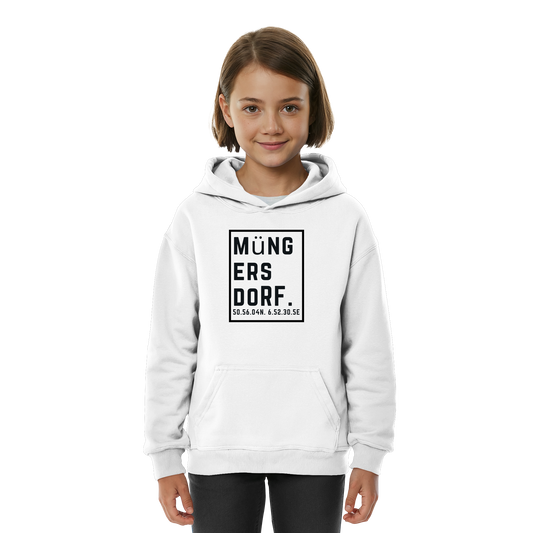 Müngersdorf Koordinaten (großer Druck auf der Brust) - Kids Basic Hoodie