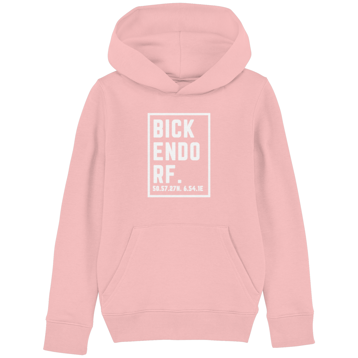 Bickendorf Koordinaten (großer Druck auf der Brust) - Kids Basic Hoodie