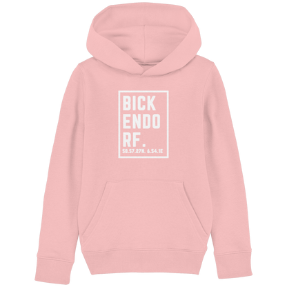 Bickendorf Koordinaten (großer Druck auf der Brust) - Kids Basic Hoodie