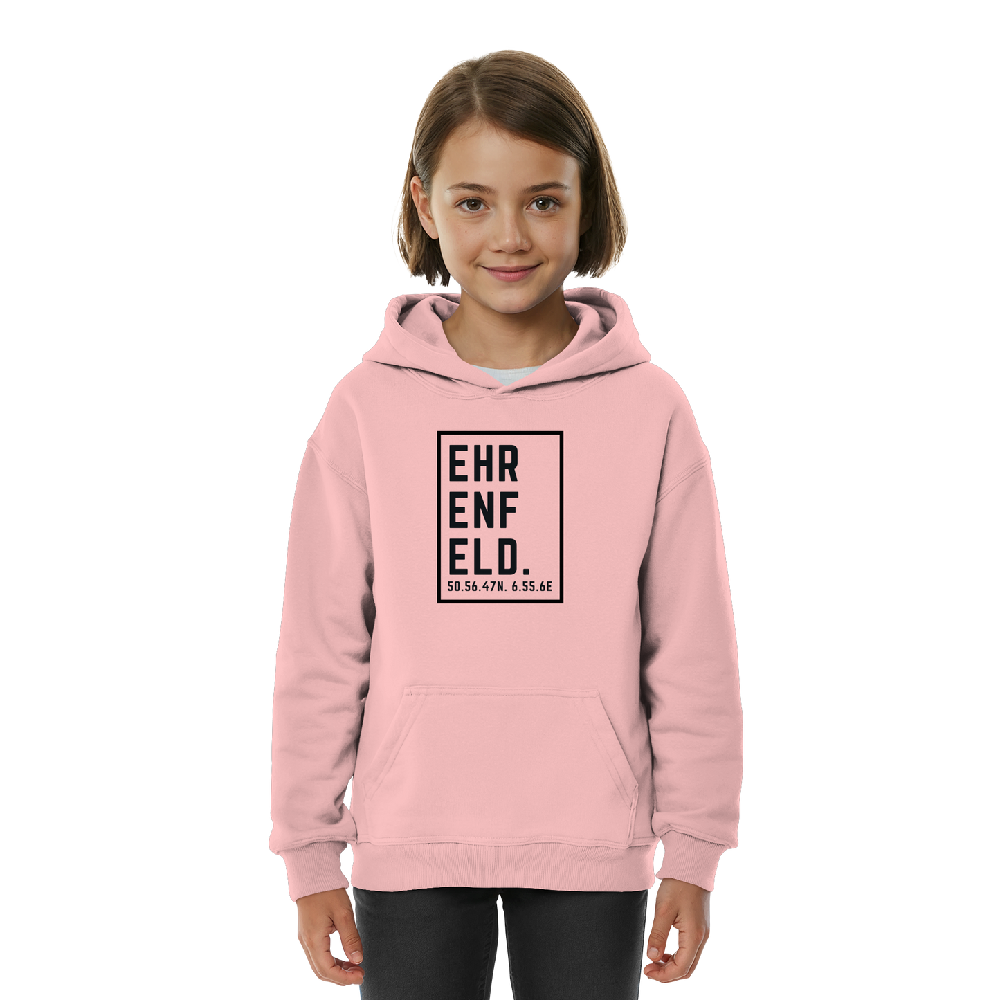 Ehrenfeld Koordinaten (großer Druck auf der Brust) - Kids Basic Hoodie