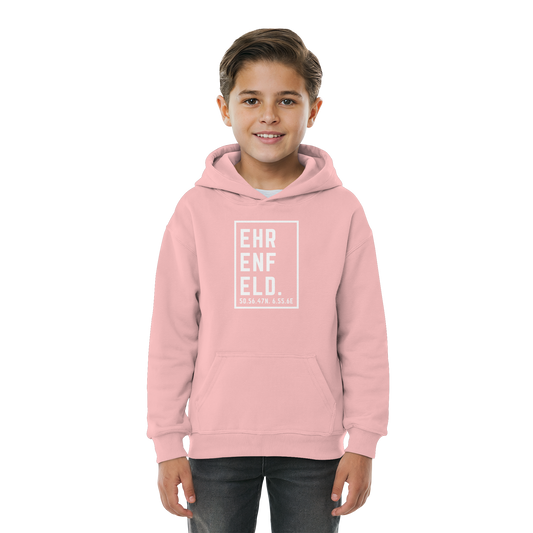 Ehrenfeld Koordinaten (großer Druck auf der Brust) - Kids Basic Hoodie