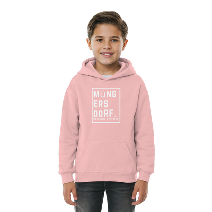 Müngersdorf Koordinaten (großer Druck auf der Brust) - Kids Basic Hoodie