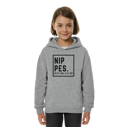 Nippes Koordinaten (großer Druck auf der Brust) - Kids Basic Hoodie