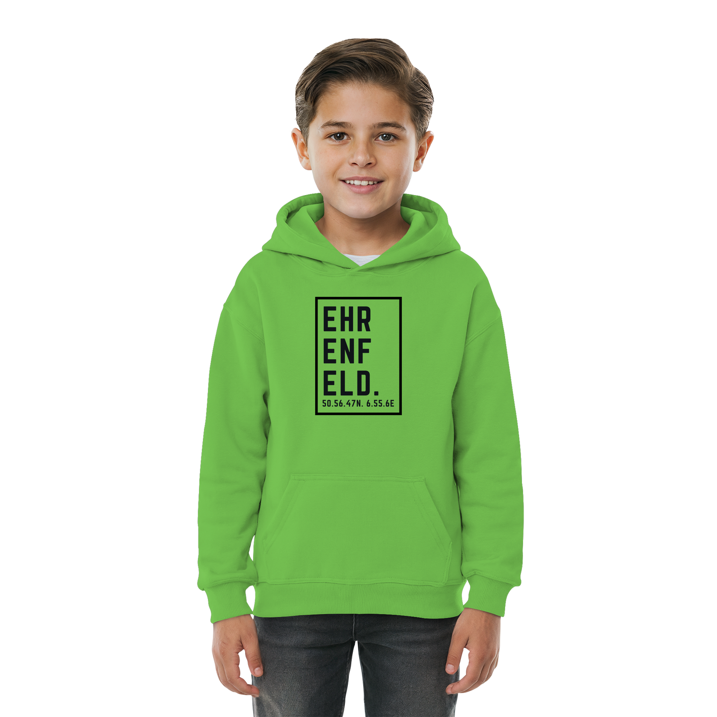 Ehrenfeld Koordinaten (großer Druck auf der Brust) - Kids Basic Hoodie
