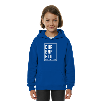Ehrenfeld Koordinaten (großer Druck auf der Brust) - Kids Basic Hoodie