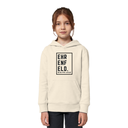 Ehrenfeld Koordinaten (großer Druck auf der Brust) - Kids Organic Hoodie