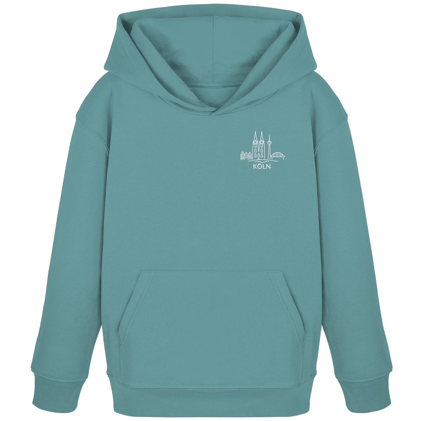 Köln Skyline Stick - Kids Organic Hoodie