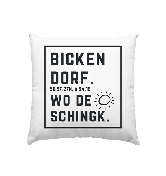 Wo de Sonn schingk - Bickendorf Druck - Accessoires - Kissen 40x40cm