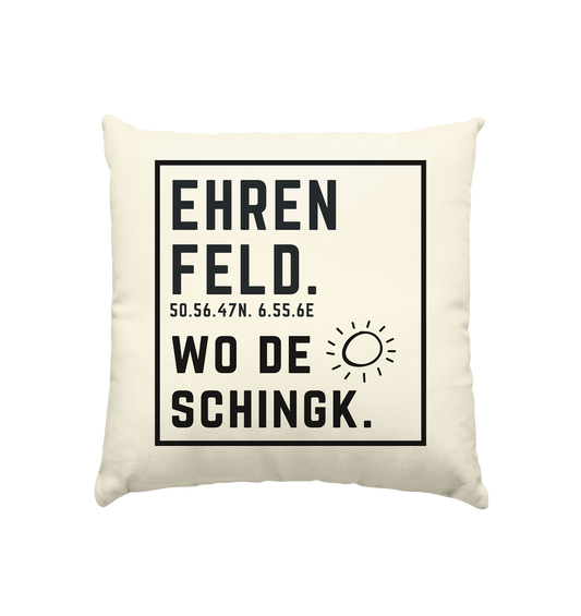 Wo de Sonn schingk - Ehrenfeld Druck - Accessoires - Kissen natur 40x40cm