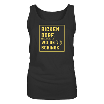 Wo de Sonn schingk - Bickendorf Druck - Ladies Tank-Top
