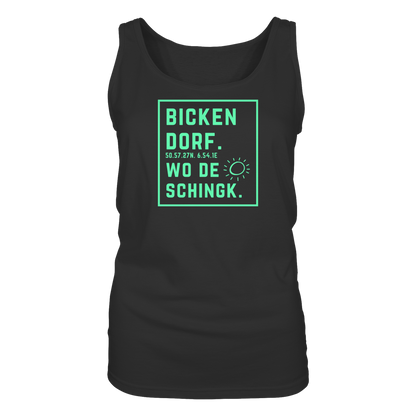 Wo de Sonn schingk - Bickendorf Druck - Ladies Tank-Top